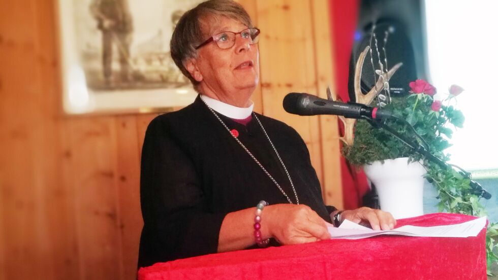 Biskop Solveig Fiske kommer til Elgå neste år for å vigsle gammen.
 Foto: Erik Brenli