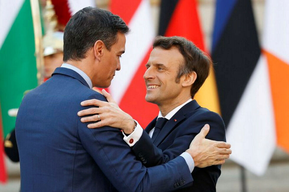 Spanias president PedroSánchez og Frankrikes president Emmanuel Macron
 Foto: Privat