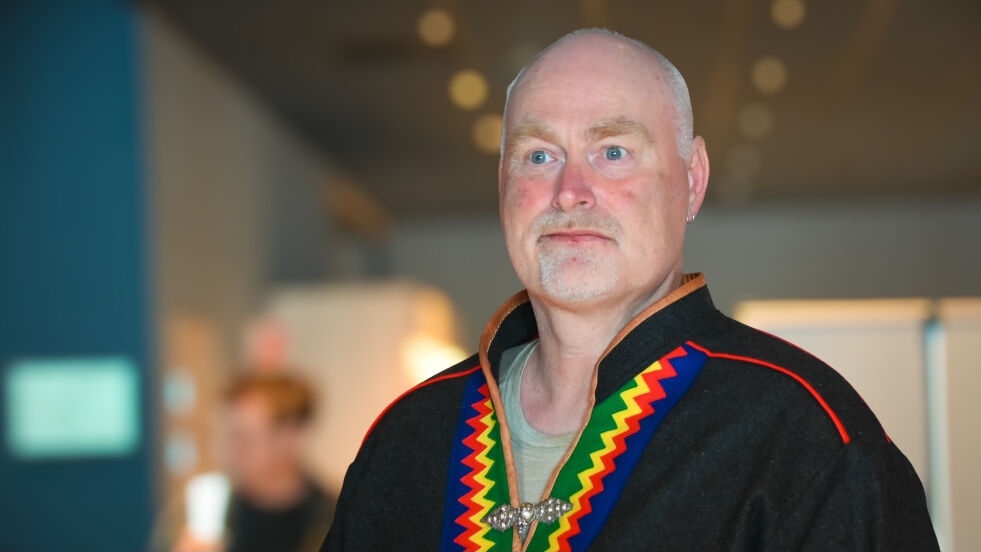 Stig Morten Kristensen er daglig leder i Duoddara Ráfe som arbeider for at pitesamisk språk og kultur ikke skal forsvinne.
 Foto: Irmelin Klemetzen