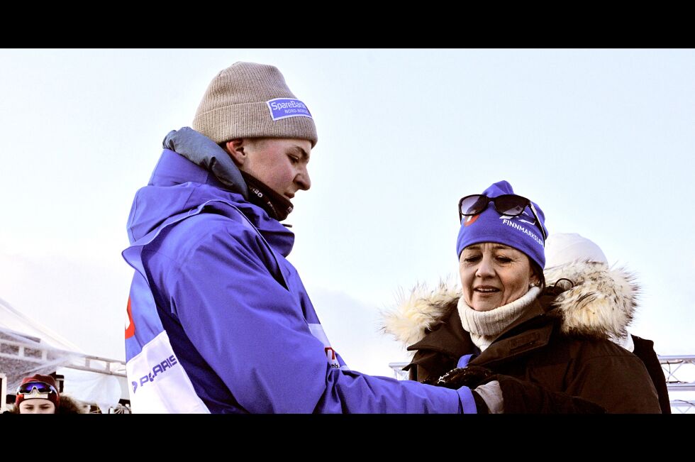 Løpet gikk ganske bra, sier David Aslaksen, og er fornøyd med en femteplass i Finnmarksløpet for juniorer.
 Foto: Rita Heitmann