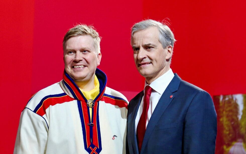 Ronny Wilhelmsen og Jonas Gahr Støre. Foto: Sandra Skillingsås, Arbeiderpartiet