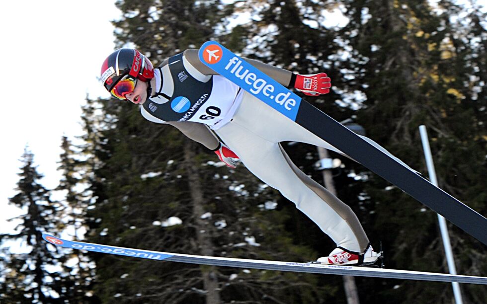 Ole Mathis Nedrejord var i helga tilbake i det tidligere VM-anlegget i Granåsen.
 Foto: Svein Halvor Moe