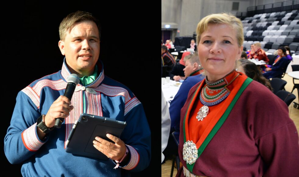 Johan Ailo Kalstad og Inger Marit Eira-Åhrén har noe felles.
 Foto: Steinar Solaas