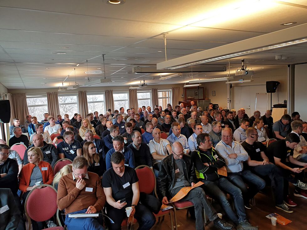 120 næringslivsaktører var påmeldt på konferansens dag to. Interessen for å selge varer og yte tjenester til gruveindustrien i Finnmark er stor.
 Foto: Espen Hansen
