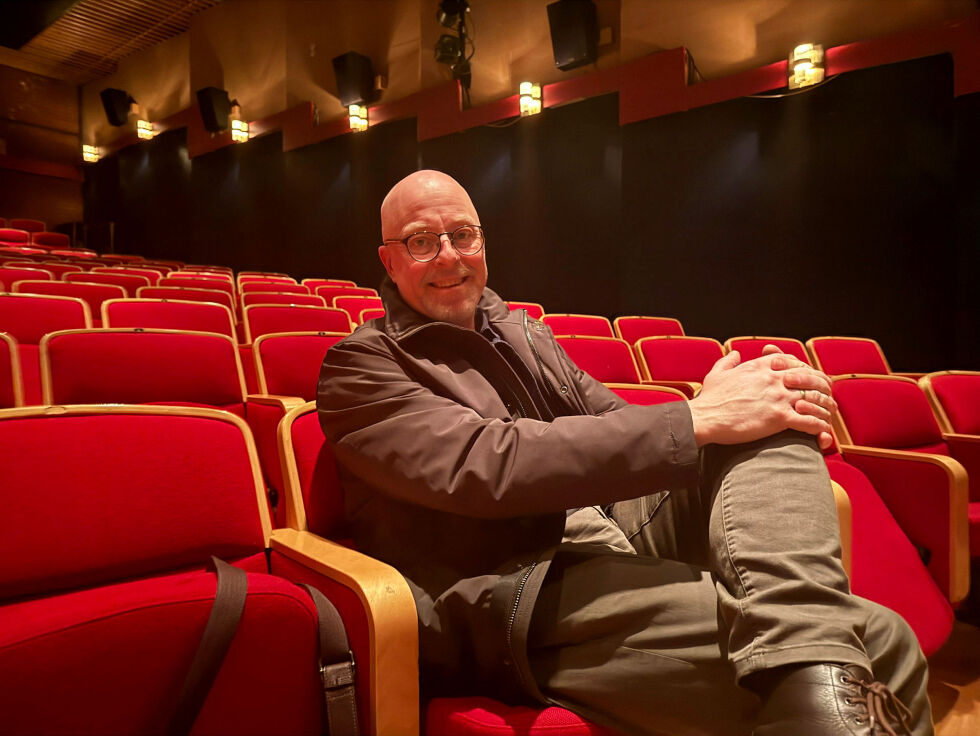 Jan Harald Tomassen var i Lakselv for å vise sin film «Oldemors reise».
 Foto: Oskar Melkeraaen Aas
