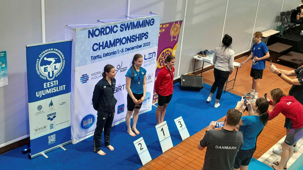 Sandra Maria Balto vant individuell sølvmedalje i nordisk mesterskap.
 Foto: Runar Balto