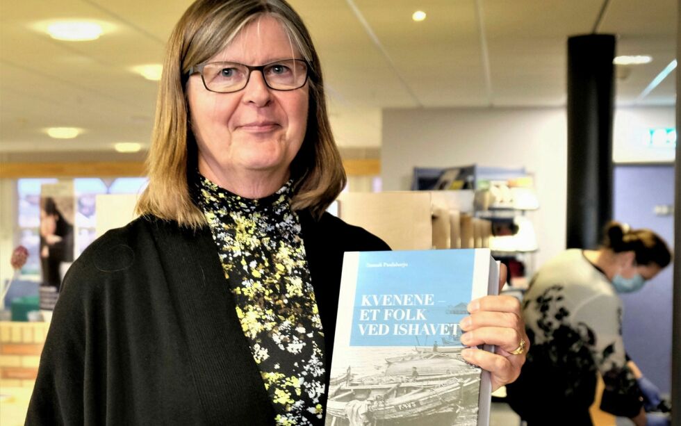 Elisabeth Johansen lanserte lørdag boka «Kvenene – et folk ved Ishavet», en bok betegnes som kvænenes «bibel». FOTO: BJØRN HILDONEN