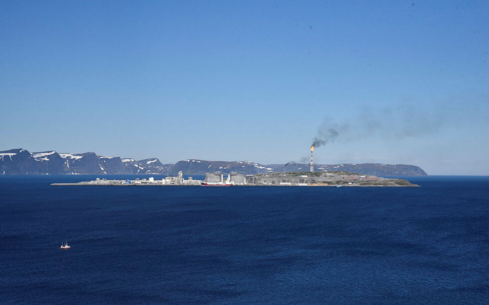 Melkøya utenfor Hammerfest.
 Foto: Cecilie Ditløvsen
