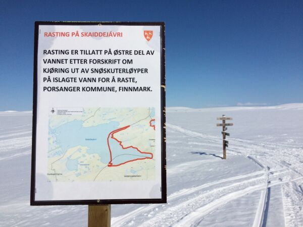 Skuter må vike for fjellrev