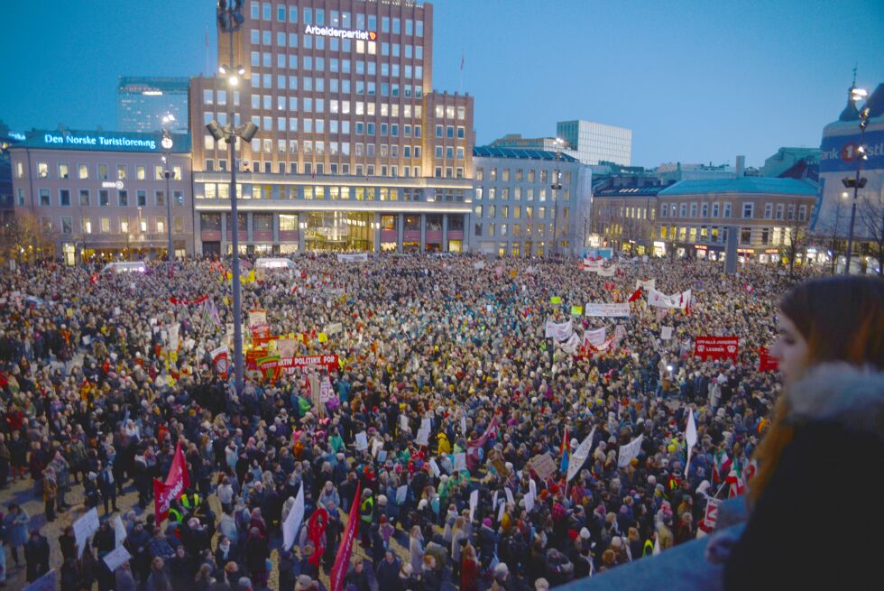 8. marstoget i Oslo (Arkivfoto: Hannah Persen)