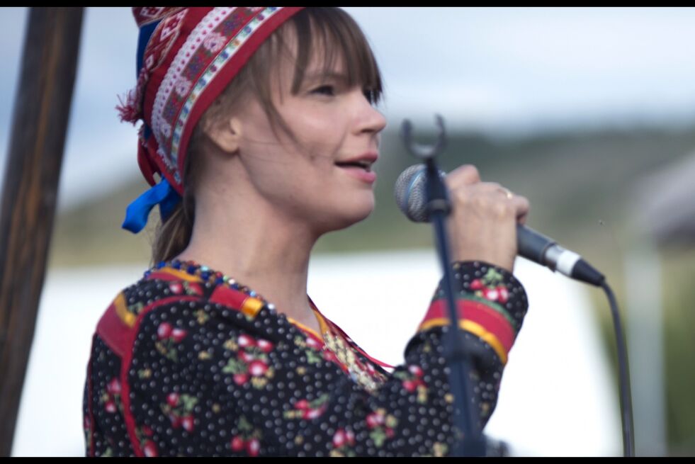 Sara Marielle Gaup Beaska stepper inn.
 Foto: Arkivfoto