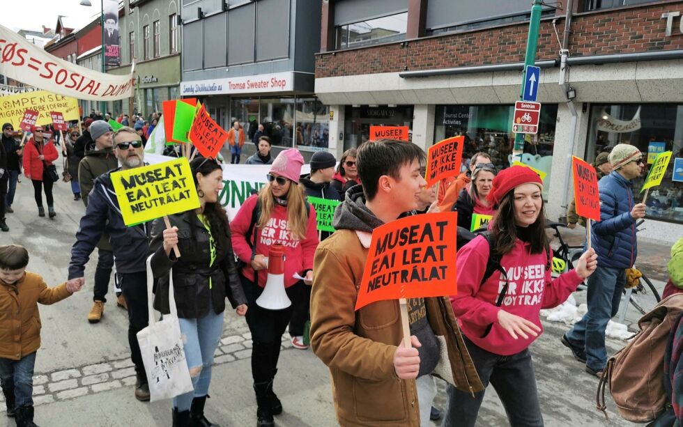 Aktivistgruppen gikk i 1. mai-toget.
 Foto: Ina Otzko