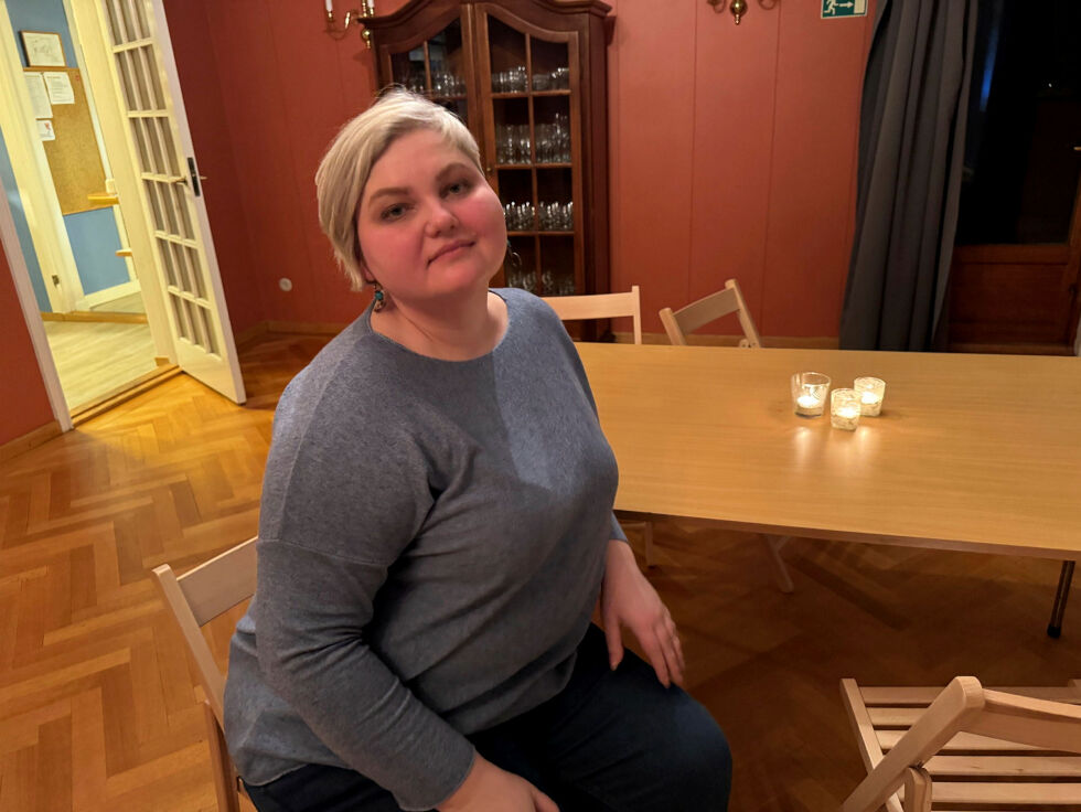 Tatjana Britskaja fortalte om en uhyre effektiv propaganda og strenge fengselsstraffer for de som bryter sensurlovene.
 Foto: Birgitte Wisur Olsen