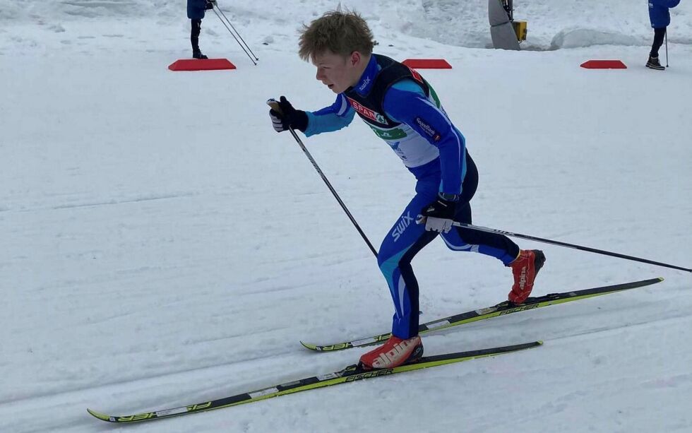 Kristian Bernhardsen fra Polarstjernen er blant løperne som skal representere Finnmark skikrets i Holmenkollen søndag, og som for andre helga på rad får konkurrere i nasjonalanlegget.
FOTO: PRIVAT