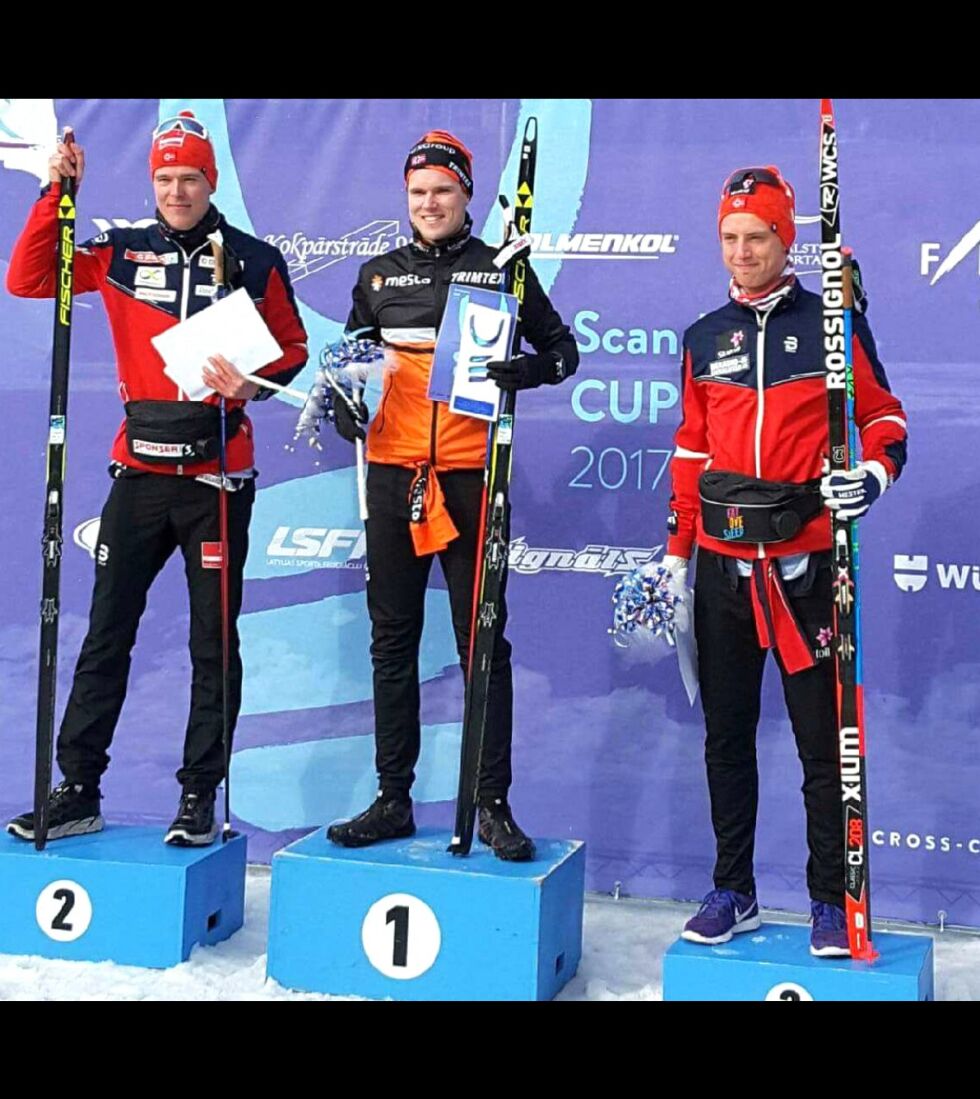Daniel Stock vant lørdagens renn i Latvia, men falt tilbake til fjerdeplass på søndagens jaktstart
 Foto:  Fasse Øyen