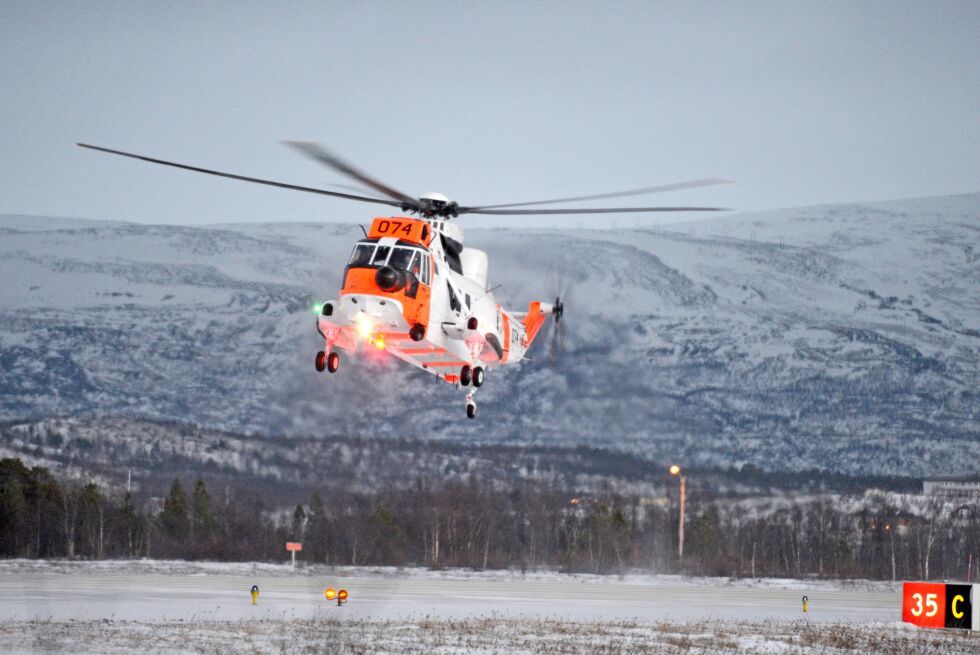 Den skadde ble hentet av et Sea King-helikopter. Illustrasjonsfoto: Marius Thorsen