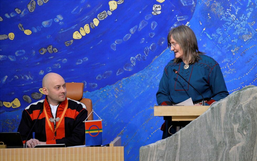 Bildet er fra mars-plenum 2023, da Toril Bakken Kåven (Nkf) fremmet mistillitsforslag til plenumsleder Tom Sottien (Ap) med bakgrunn i samme sak.
 Foto: Steinar Solaas