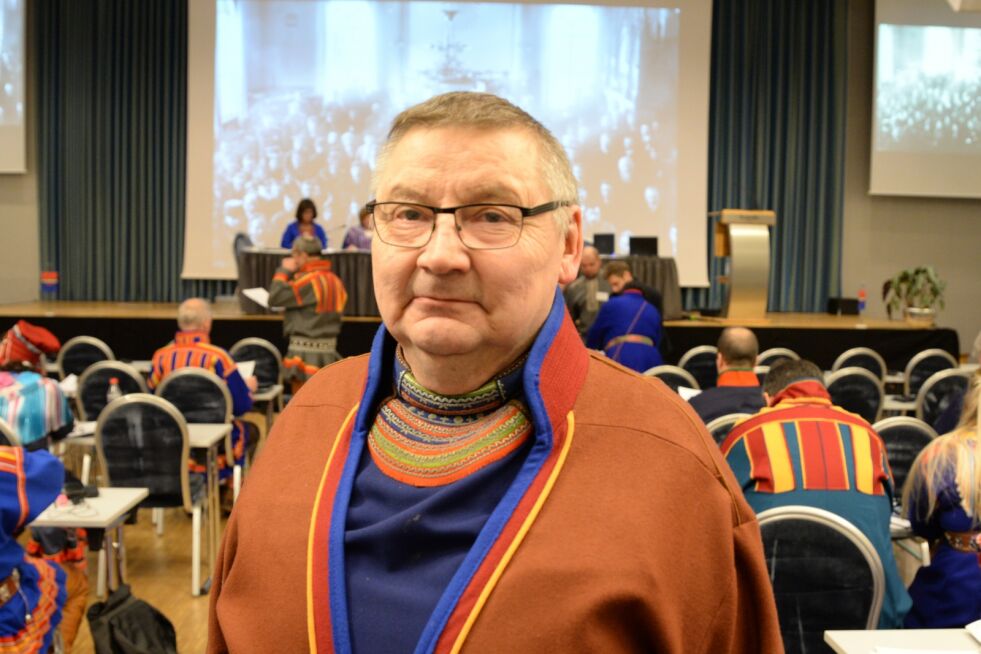 Sametingsrepresentant John Kappfjell (AP) ønsker blest om sørsamisk begivenhet.
 Foto: Steinar Solaas