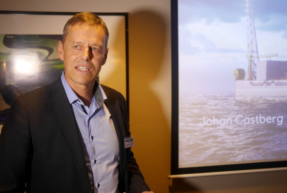 Prosjektdirektør for Johan Castberg-feltet i Equinor, kunne onsdag nok en gang opplyse at selskapet enda ikke har tatt noen beslutning angående en eventuell oljeterminal på Veidnes i Nordkapp.
 Foto: Geir Johansen