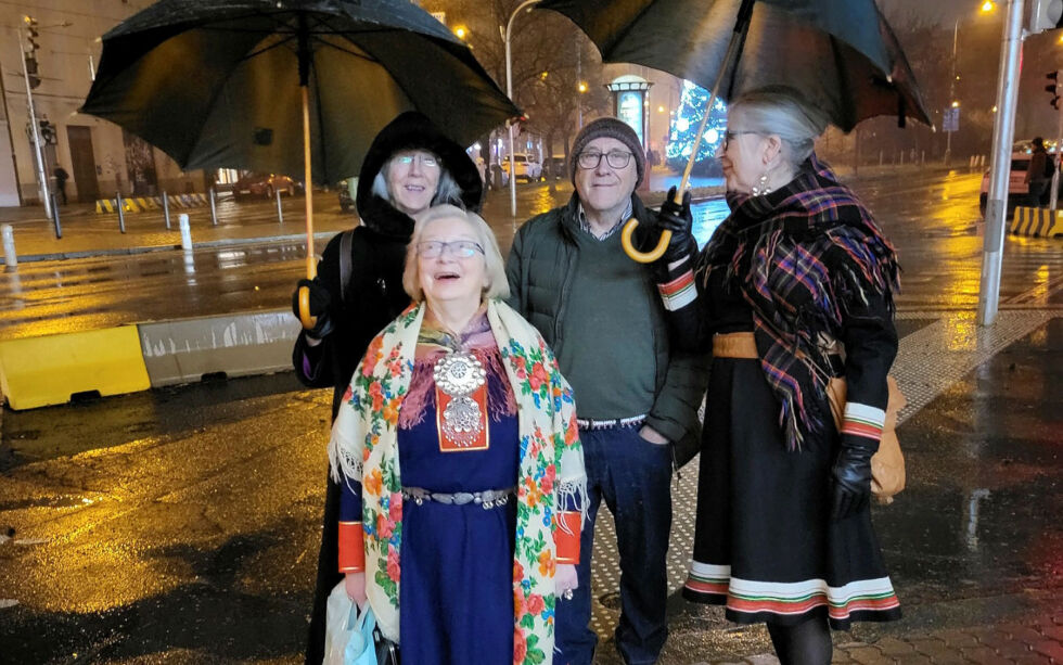 Rauni Magga Lukkari (foran), Katrine Lundgren, Odd Marakatt Sivertsen og Marit Anne Hauan.
 Foto: Privat