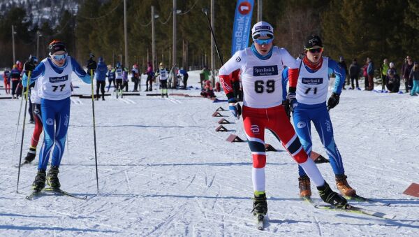 Skiavslutning under strålende forhold