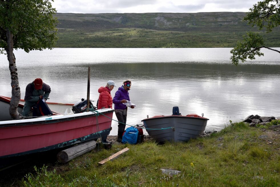 Bilde av det aktuelle Kjæsvannet, hvor medlemmer av Kjæs bygde- og hytteforening jobber med å dokumentere infisert fisk.
 Foto: Kristin Antonie Humstad