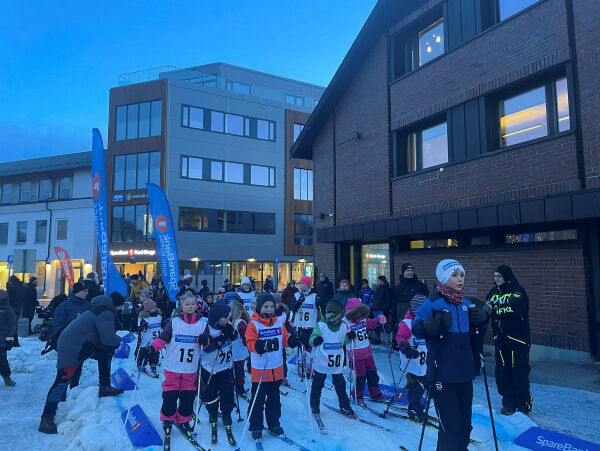 Skifest i Kirkenes sentrum