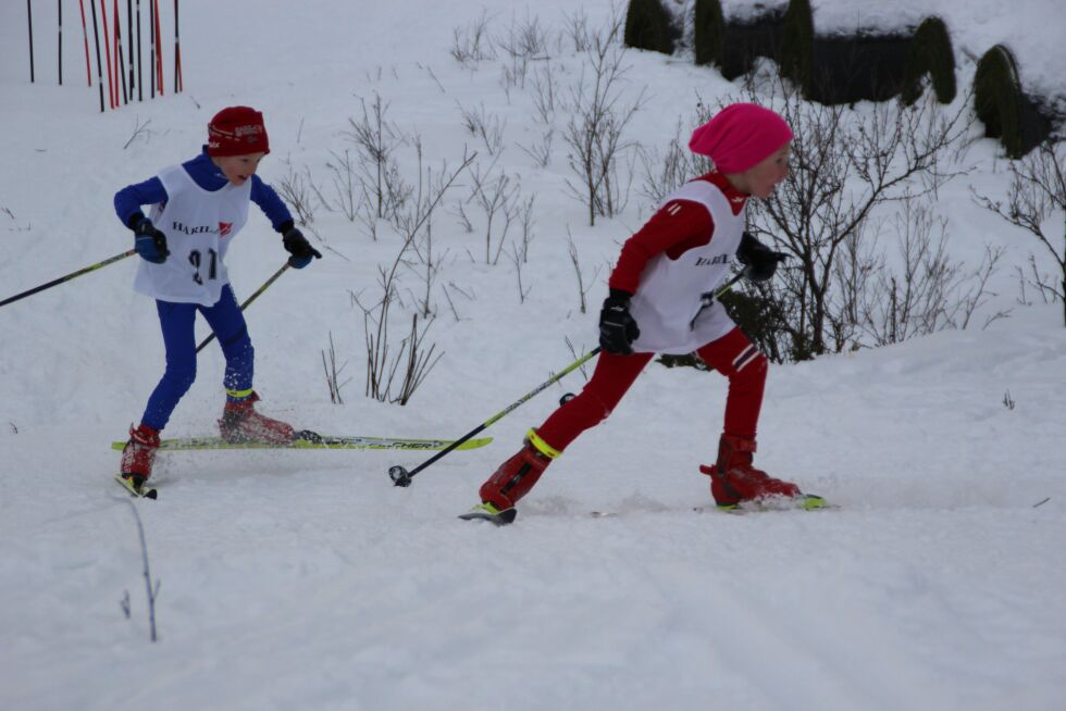 Full innsats i løypa.
 Foto: Torbjørn Ittelin