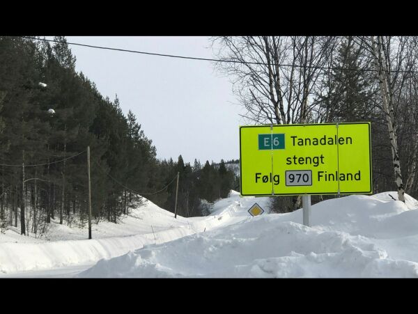 Ble meldt stengt med omkjøring via Finland