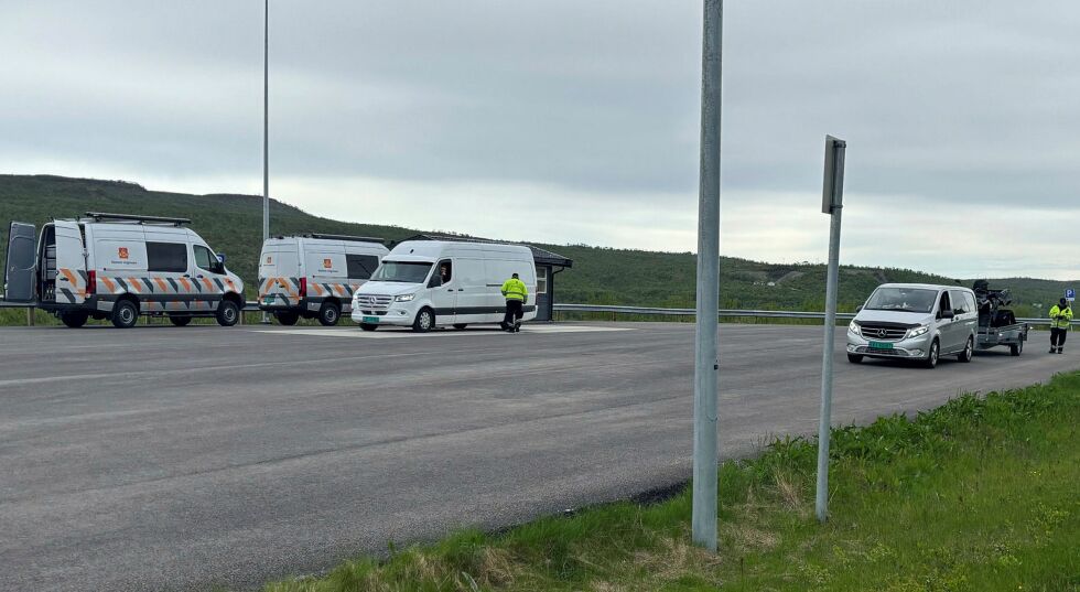 Statens vegvesen hadde kontroller flere steder i Øst-Finnmark i forrige uke – blant annet i Tana.
 Foto: Statens vegvesen