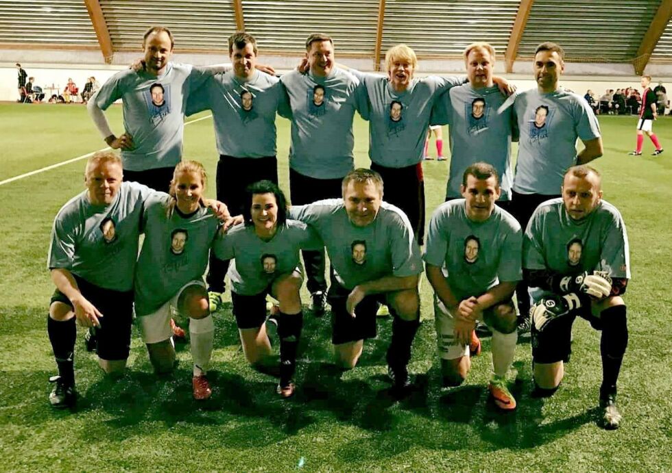 Laget med det klingende navnet Very Special Old Players, eller VSOP, gikk helt til topps i Norilds romjulsturnering sist torsdag.
 Foto: Privat
