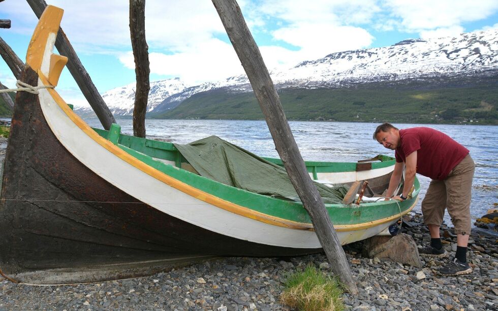 Rei­dar Han­sen har kjøpt nord­lands­båt. Alle foto: Elin Mar­gre­the Wers­land