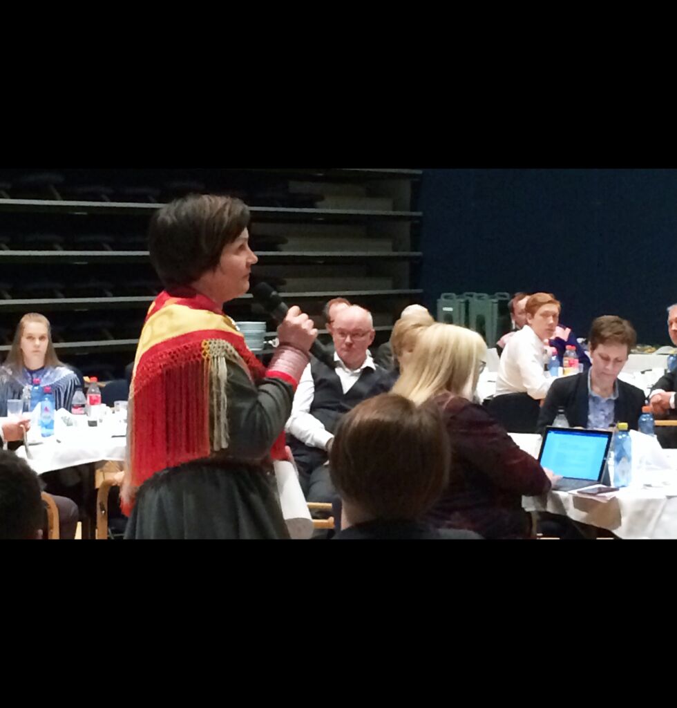Sametingspresident Aili Keskitalo (NSR) deltok på «toppmøte».
 Foto: Sametinget