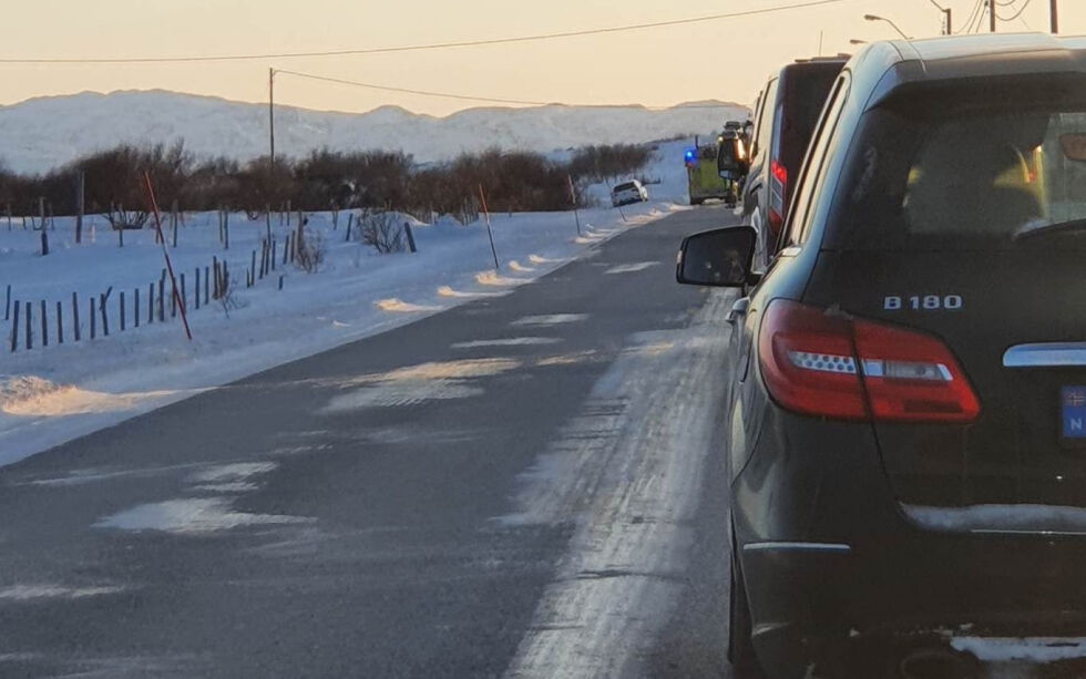 Ulykken skjedde på Paddebysletta, mellom Vadsø og Vestre Jakobselv.
 Foto: Privat