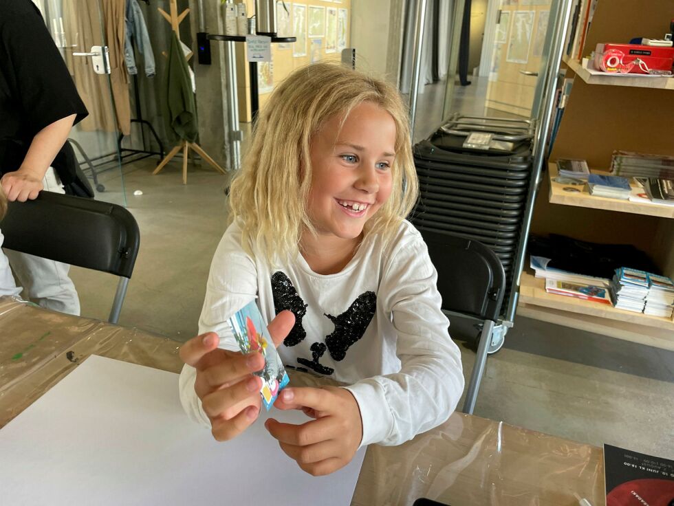 – Jeg elsker å lage ting, bedyrer Ronja Husebø-Isaksen.
 Foto: Birgitte Wisur Olsen