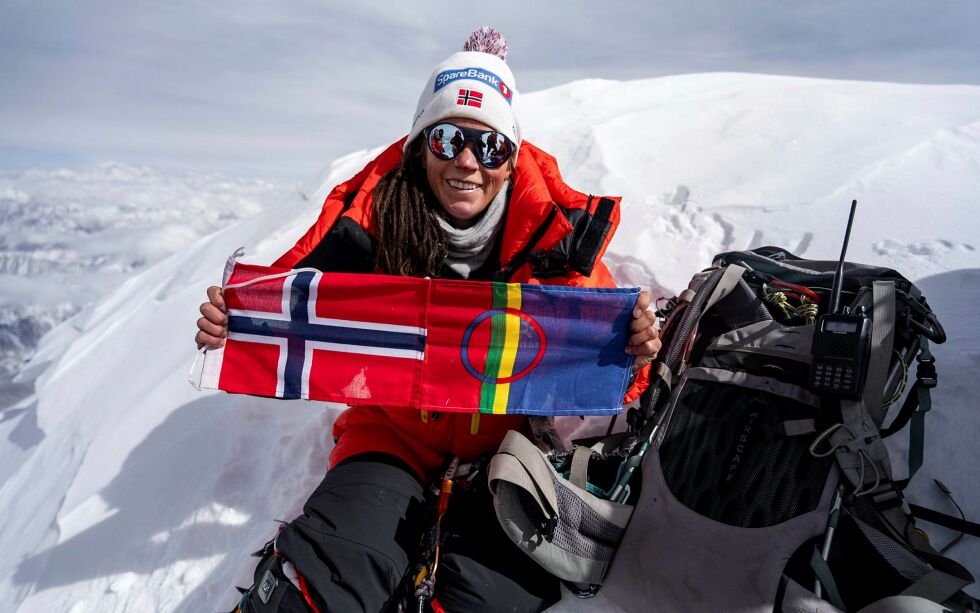 Kristin Harila og hennes team besteg K2. Nå skal hun være gudmor for Lyngentrappa.
 Foto: Field Productions