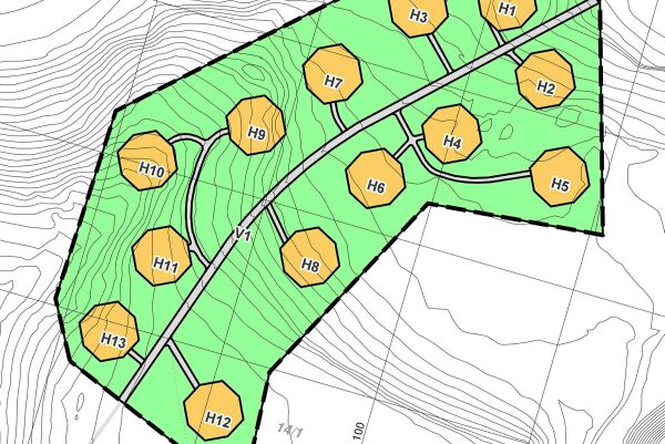 Disse 13 får tilbud om plass i det nye hyttefeltet