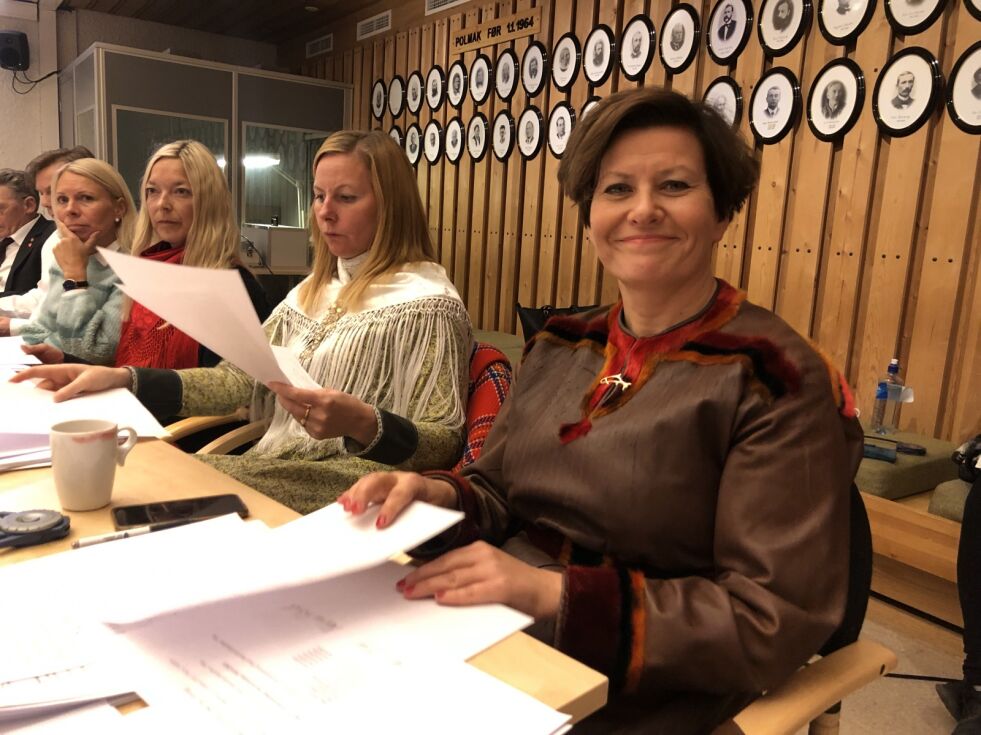 Helga Pedersen (Ap) lyktes i å få Deanu Sámelista-Samelista i Tana over på sin side og blir ordfører.
 Foto: Birgitte Wisur Olsen