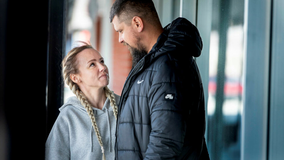 Sandra Andersen Eira og Jabari fant kjærligheten i det ukrainske forsvaret.
 Foto: Cecilie Bergan Stuedal