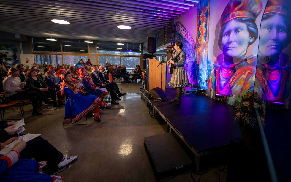 UiT i Alta sin festmarkering på Kafé Tamsøy.
 Foto: Cecilie Bergan Stuedal