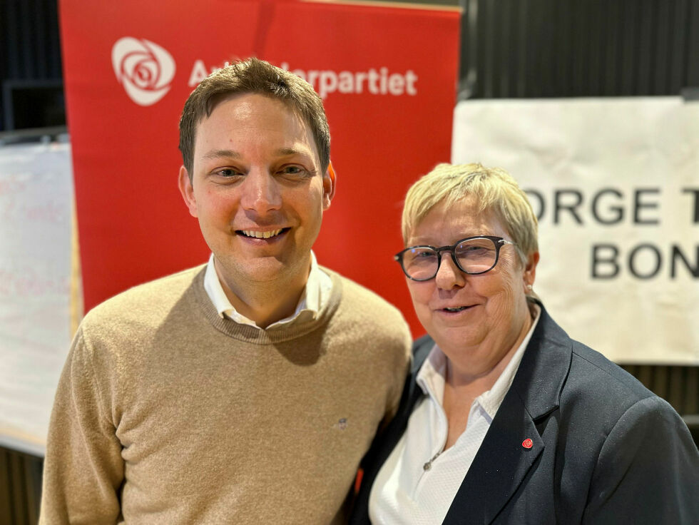 Sigurd Kvammen Rafaelsen er glad for at Wenche Pedersen ble nestleder, sjøl om hun snart når pensjonsalder.
 Foto: Hallgeir Henriksen