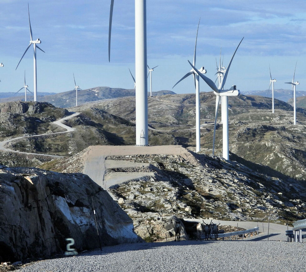 Illsutrasjonsbilde. Bildet er fra vindkraftanlegget på Storheia på Fosen.
 Foto: Lars Husby