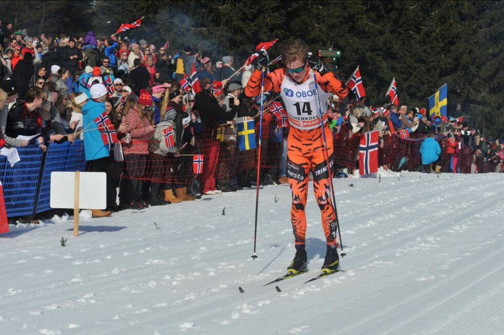 Daniel Stock gikk inn til en sterk 20. plass på 5-mila i Holmenkollen.
 Foto: Erik Brenli