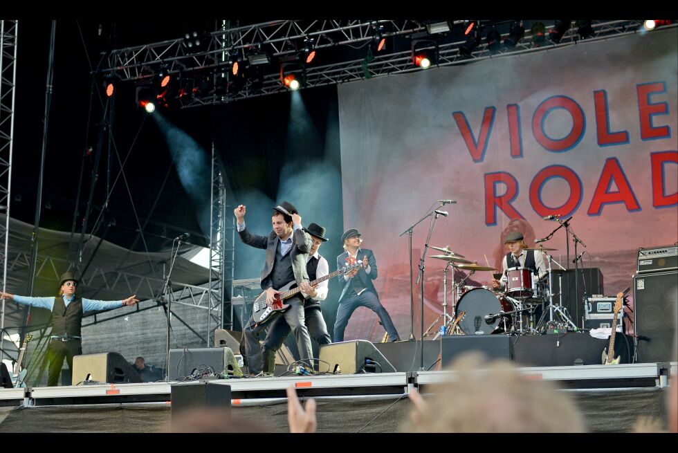 Violet Road har spilt to ganger på rocken. Neste lørdag står de på scenen og er klar for å levere et heftig live show.
 Foto: Sigurd Schanke