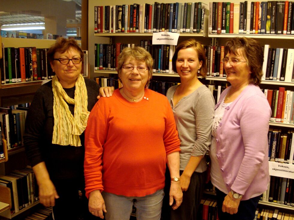 Språkforsker og språkforbilder:
Fra venstre Liv Annie Johansen, Svanhild Paulsen, Anna-Kaisa Räisänen og Sonja Magnhild Nyby.
 Foto: Erlend Skjetne