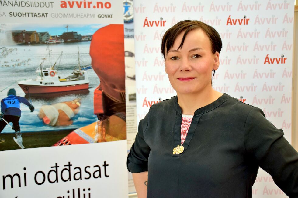 Ávvir-redaktør Kari Lisbeth Hermansen er spent på hvordan leserne tolker Ávvir gjennom joik.
 Foto: Nils Johan Vars