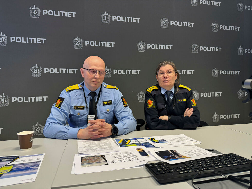 Visepolitimester Trond Eirik Nilsen og politimester Ellen Katrine Hætta i Finnmark politidistrikt ønsker å bidra til en mer felles situasjonsforståelse.
 Foto: Birgitte Wisur Olsen