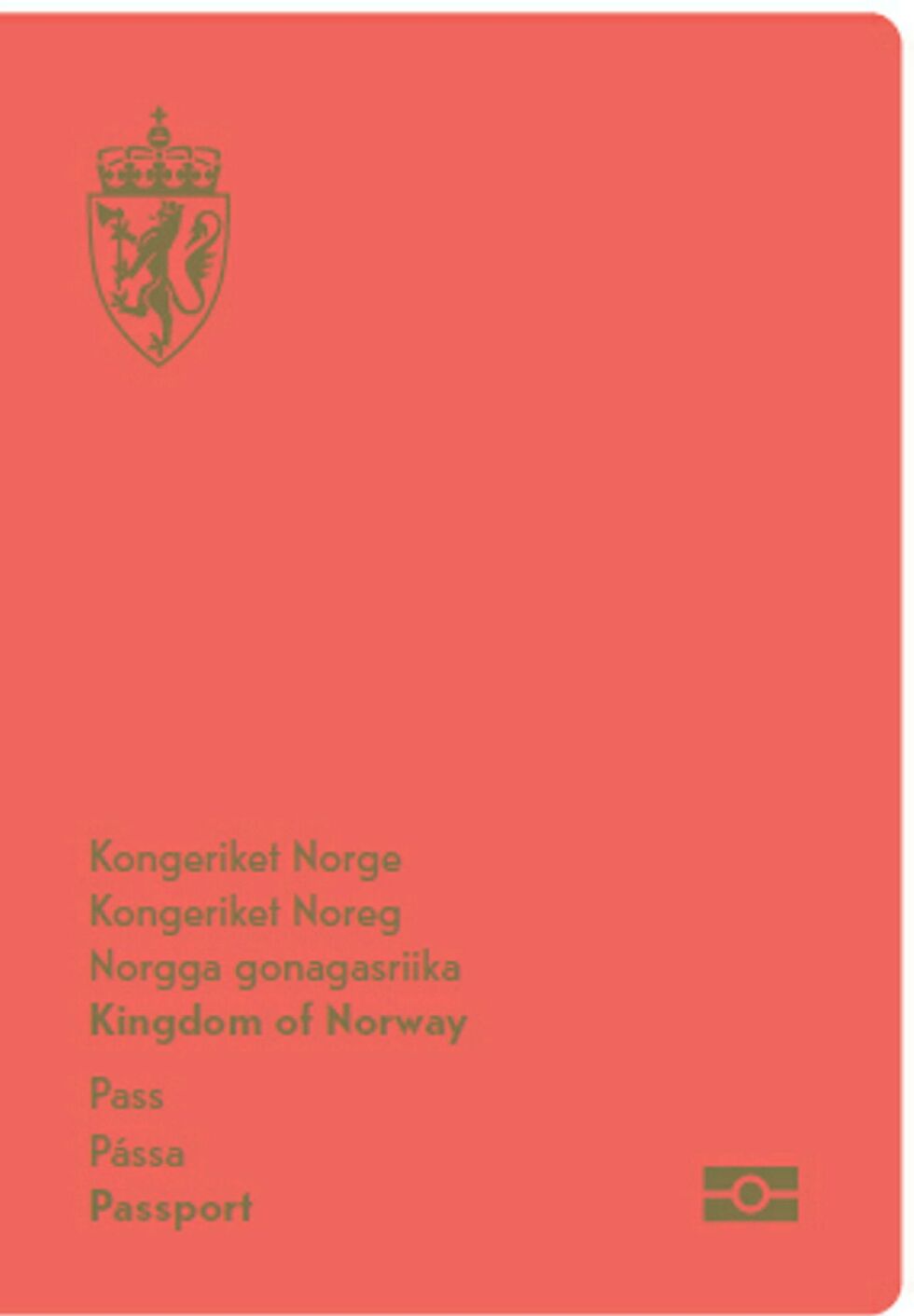 Det nye passet kommer med samisk tekst. Illustrasjon: Politidirektoratet