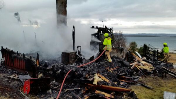 Hus nedbrent i Nesseby