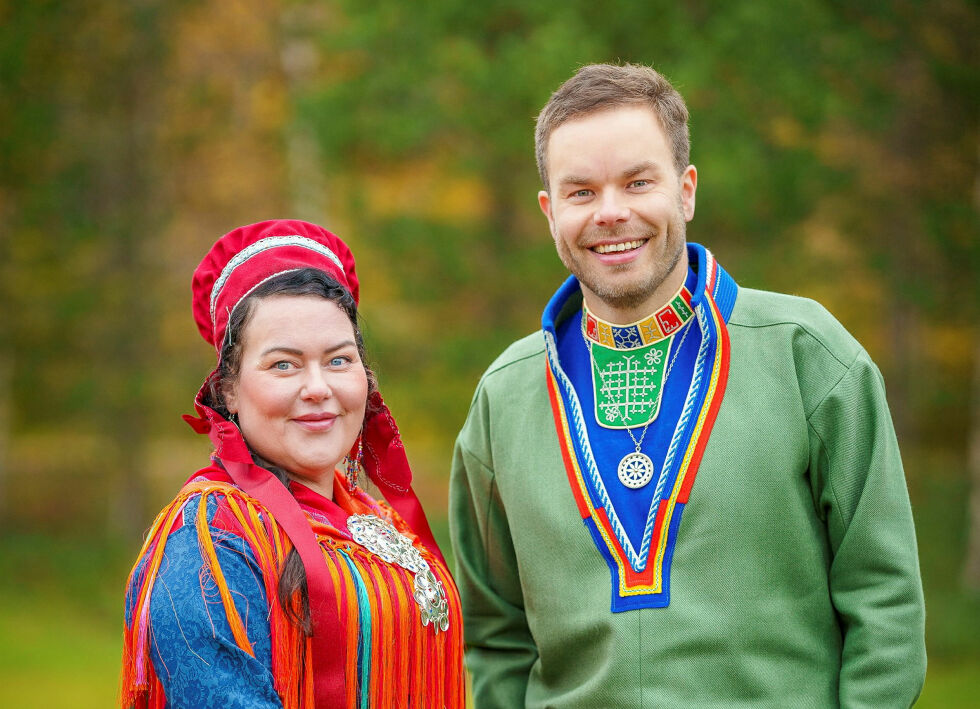 Sametingspresident Silje Karine Muotka (NSR) og sametingsråd Mikkel Eskil Mikkelsen (NSR).
 Foto: Ørjan Marakatt Bertelsen
